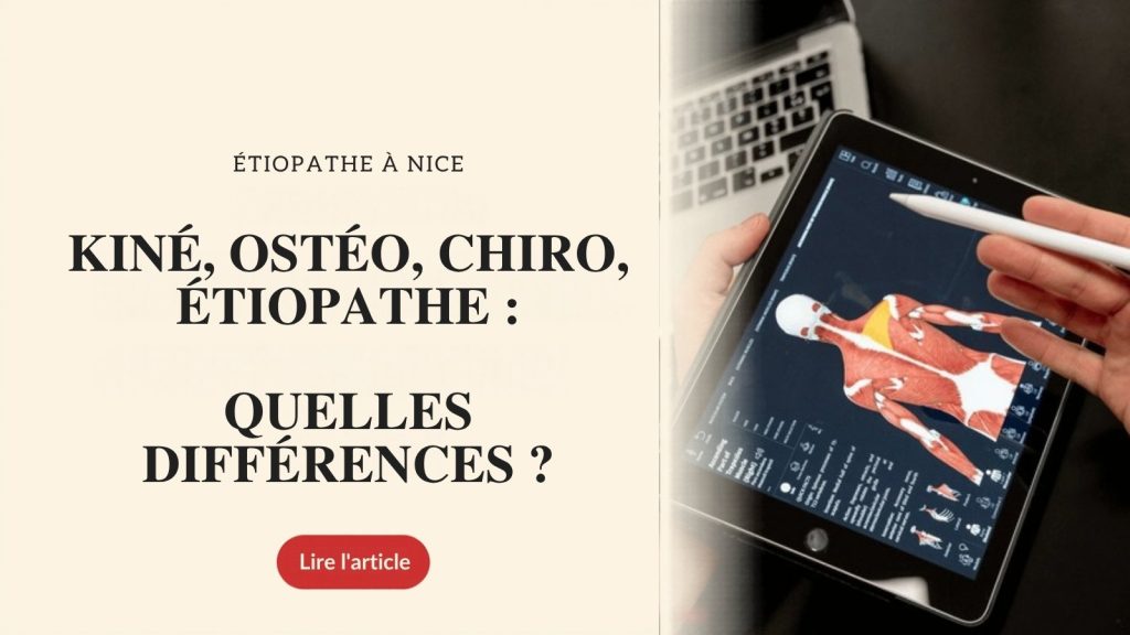 Kiné, ostéo, chiro, étiopathe : quelles différences ?
